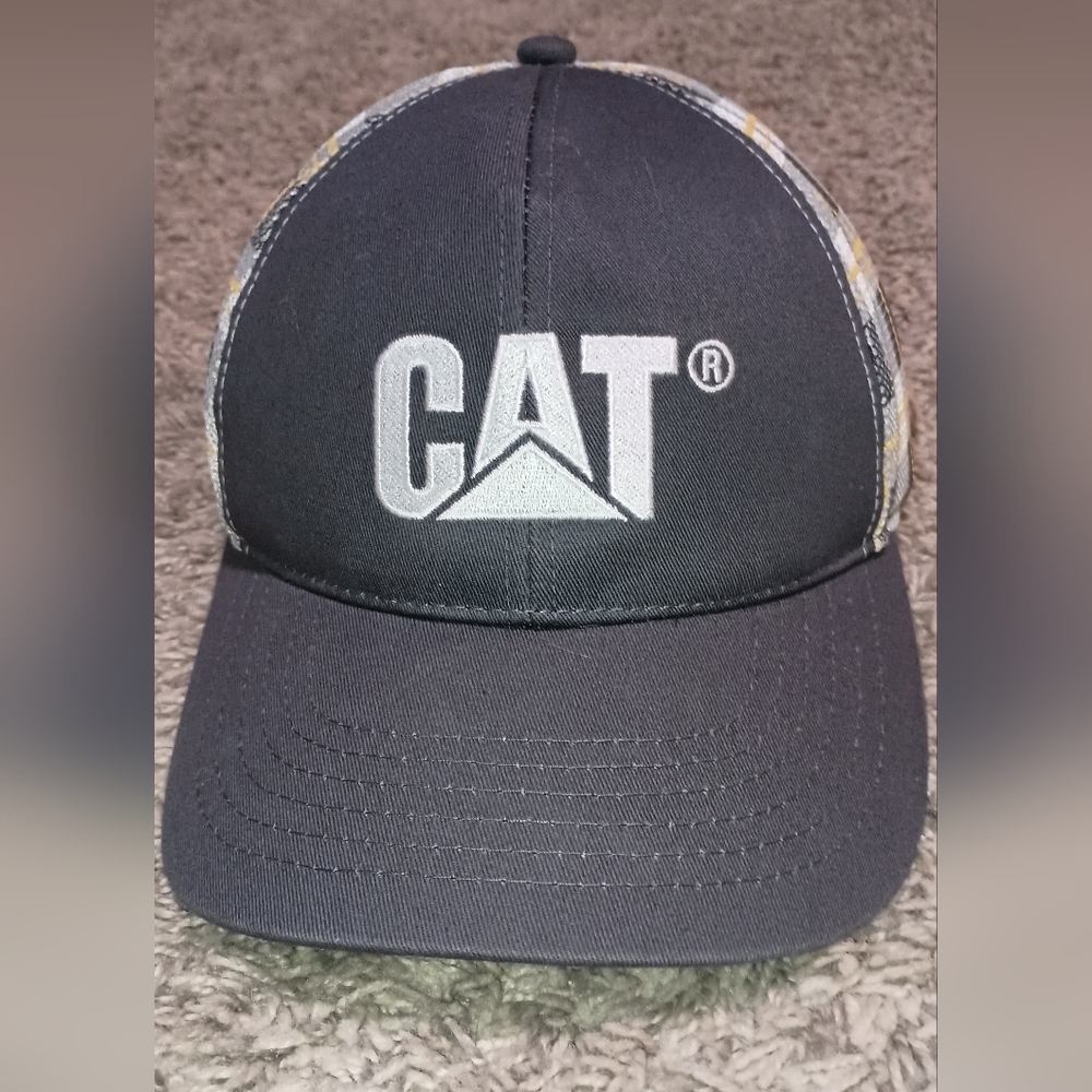 Men's‎ CAT hard hat baseball cap sz strapback multicolor construction work